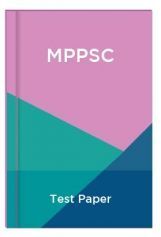 MPPSC Test Paper MPPSC Test Paper