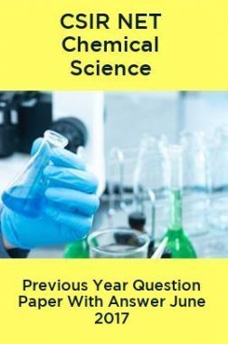 Download CSIR NET Chemical Science Solved Paper June 2017 PDF Online
