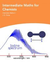 Intermediate Maths For Chemists Intermediate Maths For Chemists