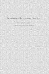 Introduction To Programming Using Java Introduction To Programming Using Java