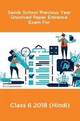 Sainik School Previous Year Unsolved Entrance Exam For Paper Class 6 2018 (Hindi)