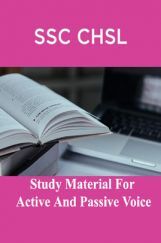 SSC CHSL Study Material for Active And Passive Voice SSC CHSL Study Material for Active And Passive Voice