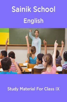 Sainik School English Study Material For Class 9
