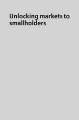 Unlocking Markets To Smallholders Unlocking Markets To Smallholders