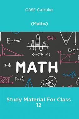 CBSE Calculus (Maths) Study Material For Class 12