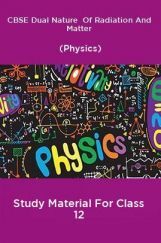 CBSE Dual Nature  Of Radiation And Matter (Physics) Study Material For Class 12 CBSE Dual Nature  Of Radiation And Matter (Physics) Study Material For Class 12