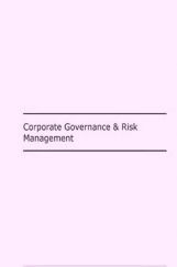 Corporate Governance And Risk Management Corporate Governance And Risk Management