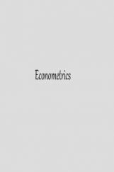 Econometrics Econometrics