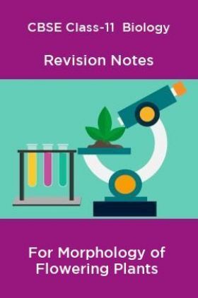 CBSE Class-11  Biology Revision Notes For Morphology of Flowering Plants