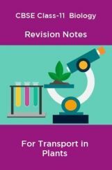 CBSE Class-11  Biology Revision Notes For Transport in Plants CBSE Class-11  Biology Revision Notes For Transport in Plants