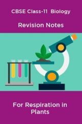 CBSE Class-11  Biology Revision Notes For Respiration in Plants CBSE Class-11  Biology Revision Notes For Respiration in Plants