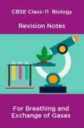 CBSE Class-11  Biology Revision Notes For Breathing and Exchange of Gases CBSE Class-11  Biology Revision Notes For Breathing and Exchange of Gases