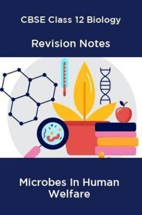 CBSE Class 12 Biology Revision Notes Microbes In Human Welfare