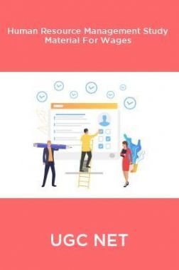 UGC NET Human Resource Management Study Material For Wages