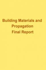 Building Materials And Propagation Final Report Building Materials And Propagation Final Report