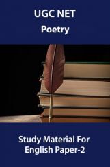UGC NET Poetry Study Material For English Paper-2 UGC NET Poetry Study Material For English Paper-2
