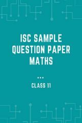 ISC Sample Question Paper Maths For Class-11