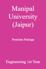 Manipal University (Jaipur) Premium Package Engineering 1st Year Manipal University (Jaipur) Premium Package Engineering 1st Year