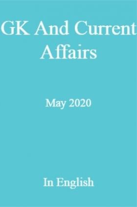 GK And Current Affairs May 2020 In English