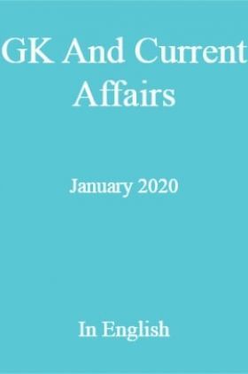 GK And Current Affairs January 2020 In English