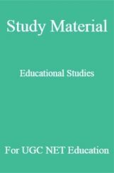 Study Material Educational studies For UGC NET  Education Study Material Educational studies For UGC NET  Education