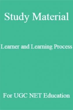 Download Study Material Learner and Learning Process For UGC NET ...