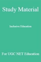 Study Material Inclucive Education  For UGC NET  Education Study Material Inclucive Education  For UGC NET  Education