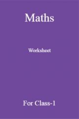 Maths Worksheet For Class-1 Maths Worksheet For Class-1