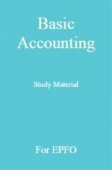 Basic Accounting Study Material For EPFO Basic Accounting Study Material For EPFO