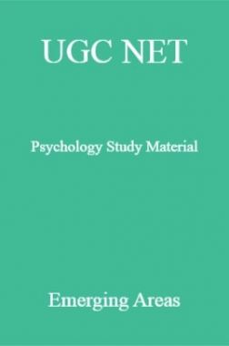 UGC NET Psychology Study Material Emerging Area
