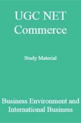 UGC NET Commerce Study Material Business Environment and International Business UGC NET Commerce Study Material Business Environment and International Business
