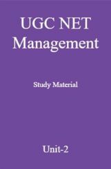 UGC NET Management Study Material Unit-2 UGC NET Management Study Material Unit-2