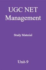 UGC NET Management Study Material Unit-9 UGC NET Management Study Material Unit-9