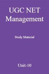 UGC NET Management Study Material Unit-10 UGC NET Management Study Material Unit-10
