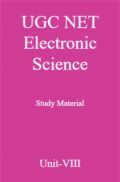 UGC NET Electronic Science Study Material Unit-8