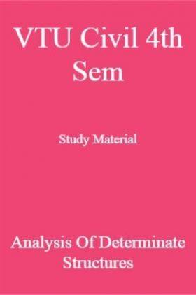 VTU Civil 4th Sem Study Material Analysis Of Determinate Structure