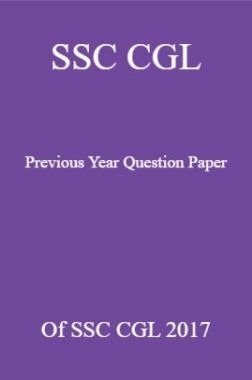 SSC CGL Previous Year Question Paper Of SSC CGL 2017