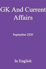 GK And Current Affairs September 2020 In English GK And Current Affairs September 2020 In English
