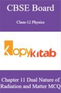 CBSE Board Class-12 Physics Chapter 11 Dual Nature of Radiation and Matter MCQs