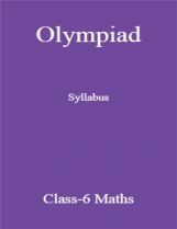 Olympiad Syllabus For Class-6 Maths Olympiad Syllabus For Class-6 Maths