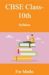 CBSE Class-10th Syllabus For Maths CBSE Class-10th Syllabus For Maths