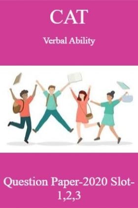 CAT Verbal Ability Question Paper-2020 Slot-1,2,3
