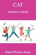 CAT Quantitative Aptitude Hand Written Notes
