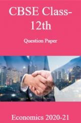 CBSE Class-12th Question Paper Economics 2020-21 CBSE Class-12th Question Paper Economics 2020-21
