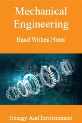 Mechanical Engineering Hand Written Notes Energy And Environment Mechanical Engineering Hand Written Notes Energy And Environment