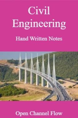 Download Civil Engineering Hand Written Notes Open Channel Flow by ...