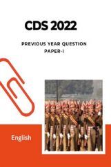 CDS 2022 Previous Year Question Paper-I English CDS 2022 Previous Year Question Paper-I English