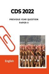 CDS 2022 Previous Year Question Paper-II English CDS 2022 Previous Year Question Paper-II English
