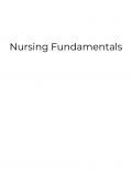 Nursing Fundamentals Nursing Fundamentals