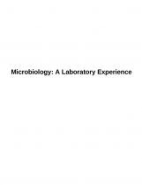 Microbiology A Laboratory Experience Microbiology A Laboratory Experience